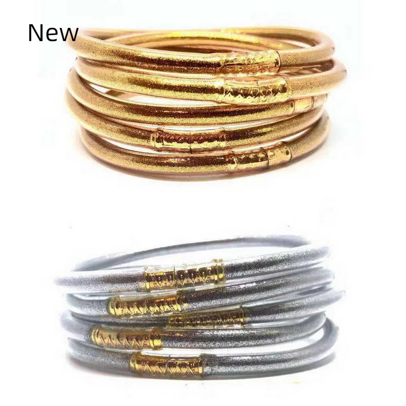 

ALL WEATHER GLITTER JELLY BANGLES YOGA WOMEN JEWELRY