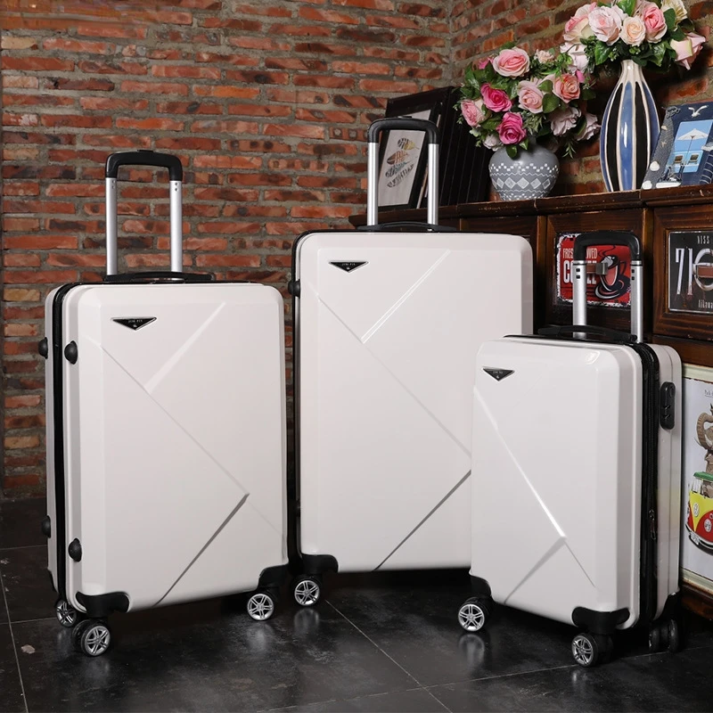 

20''24/28 inch Rolling luggage travel suitcase on wheels 20'' carry on cabin trolley luggage bag ABS+PC suitcase fashion set
