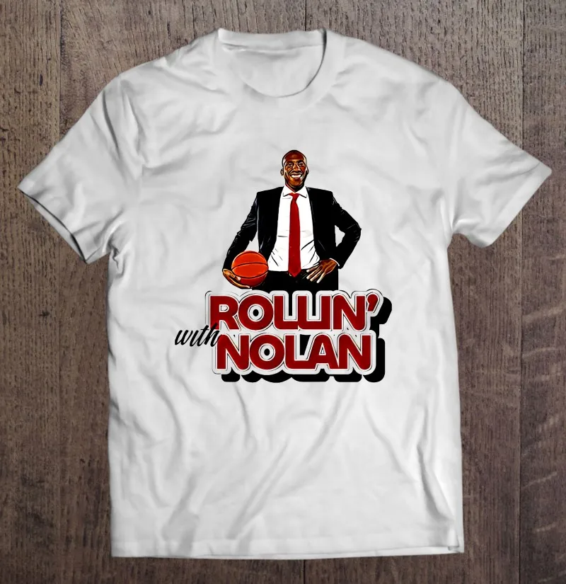 

Футболка Rollin' с Ноланом для любителей баскетбола, подарок, футболка для мужчин, аниме футболка, футболки с коротким рукавом, Мужская футболк...