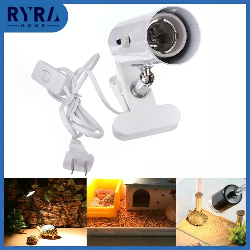 

Pet Heating Lamp Holder UVB/UVA Bulb Aquarium Lighting Infrared Ceramic Heat Emitter Light Bulb Holder for Reptile Pet Brooder