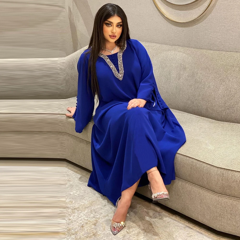 Muslim Kaftan Abaya Dress Kimono Women Dubai Turkish African Boubou Islamic Clothing Arabic Dresses Jelaba Femme Musulman