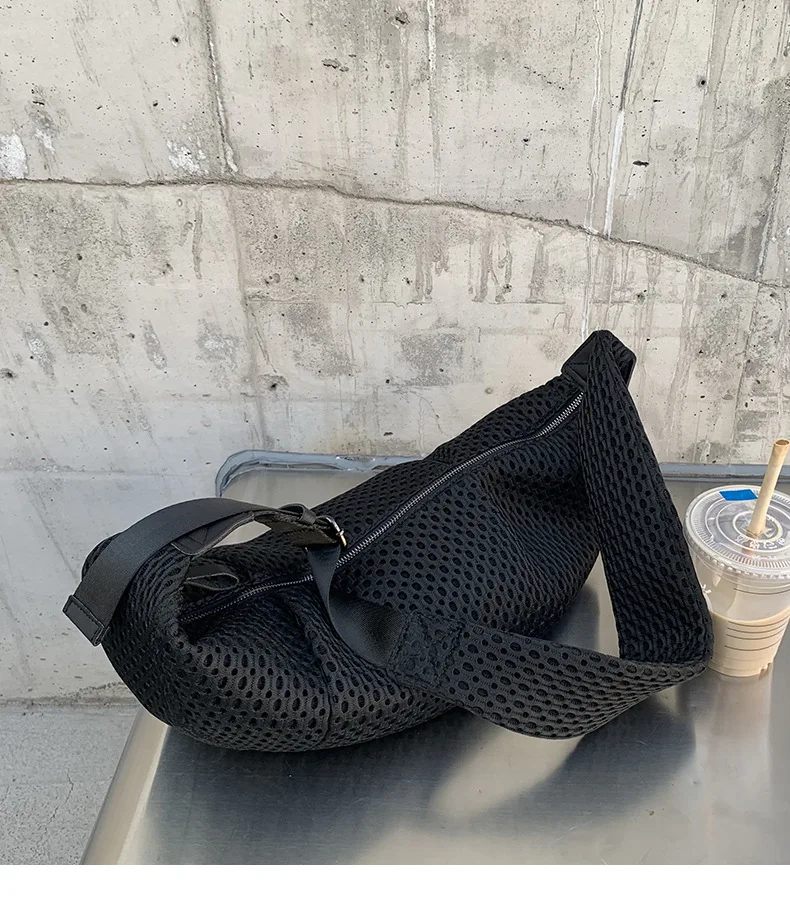 Messenger Fashion Simple Large Capacity Crescent Bag Casual Lightweight Shoulder Bag 2023 Summer New