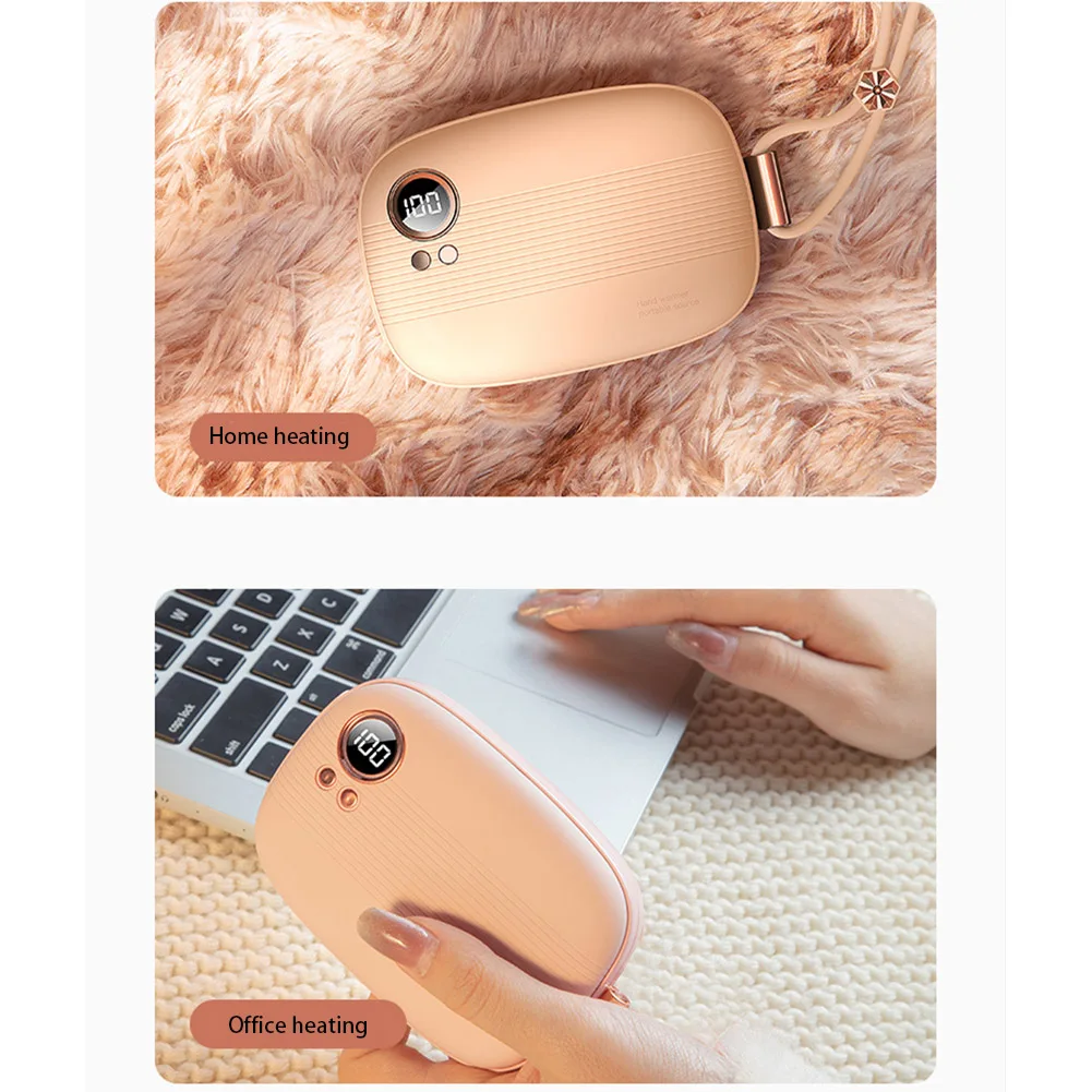 Портативная грелка для рук мини-грелка 10000 мАч карманная с подвесной веревкой