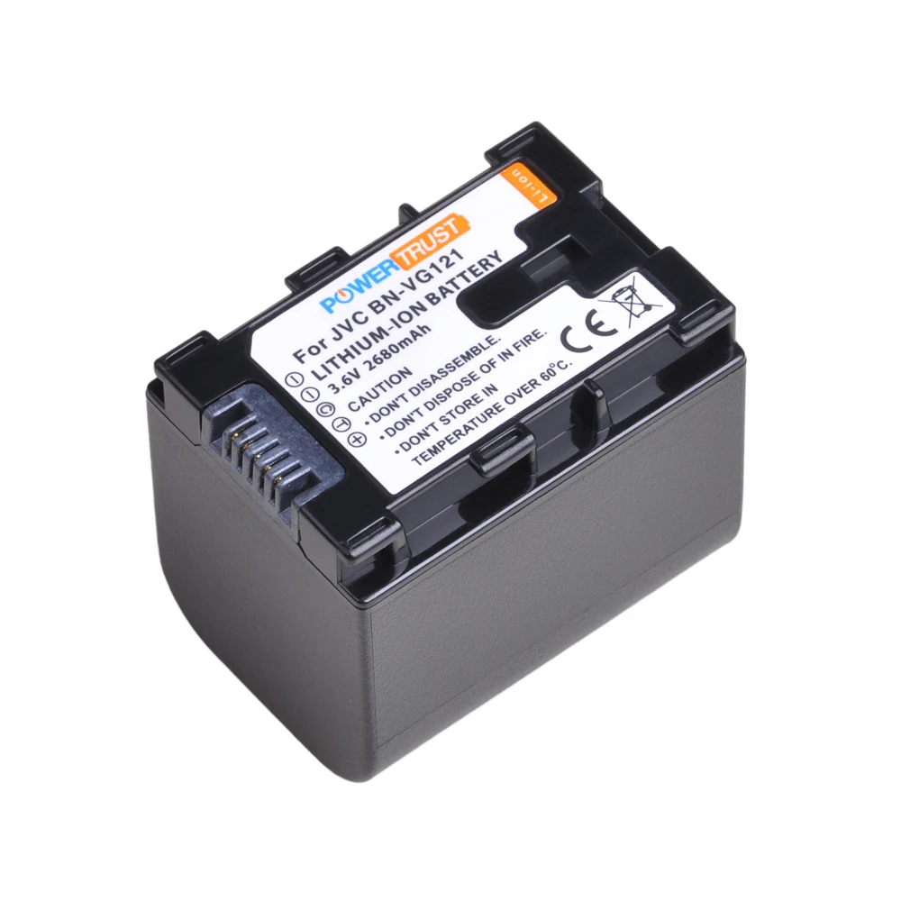 Фото Аккумулятор PowerTrust Li-ion BN-VG121 2680 мАч (BNVG121, BN VG121) для JVC Everio GZ-HD960, HD500, HM320, HM550, HM860, HM620 №4