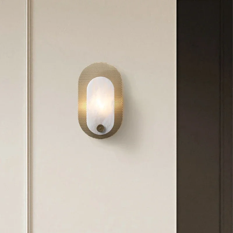 Простой светодиодный мраморный настенный светильник лестничная клетка гостиная