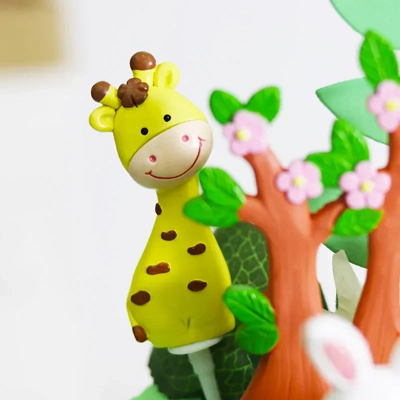 2024 украшение для торта с героями мультфильмов тема животных джунглей на день