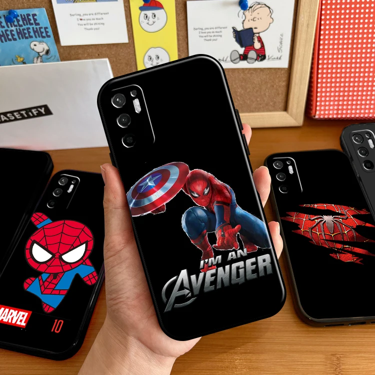 

Cute Cartoon Spiderman For Xiaomi Redmi Note 10 9 8 10S 10T 9S 9T 8T Pro 5G Redmi 10 9 9T 9A 9C 8 8A Phone Case Funda
