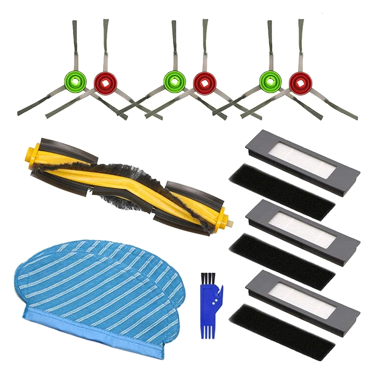 

Suitable for Ecovacs Deebot OZMO 950 OZMO 920 Robot Vacuum Cleaner Rolling Brush Side Brush Filter Mop Cloth Spare Parts