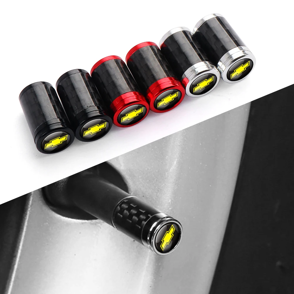 

4pcs Car Wheel Air Cap Tire Valve Protection Cover Accessories For Chevrolet Cruze Lacetti Captiva SS Z71 Equinox Trax