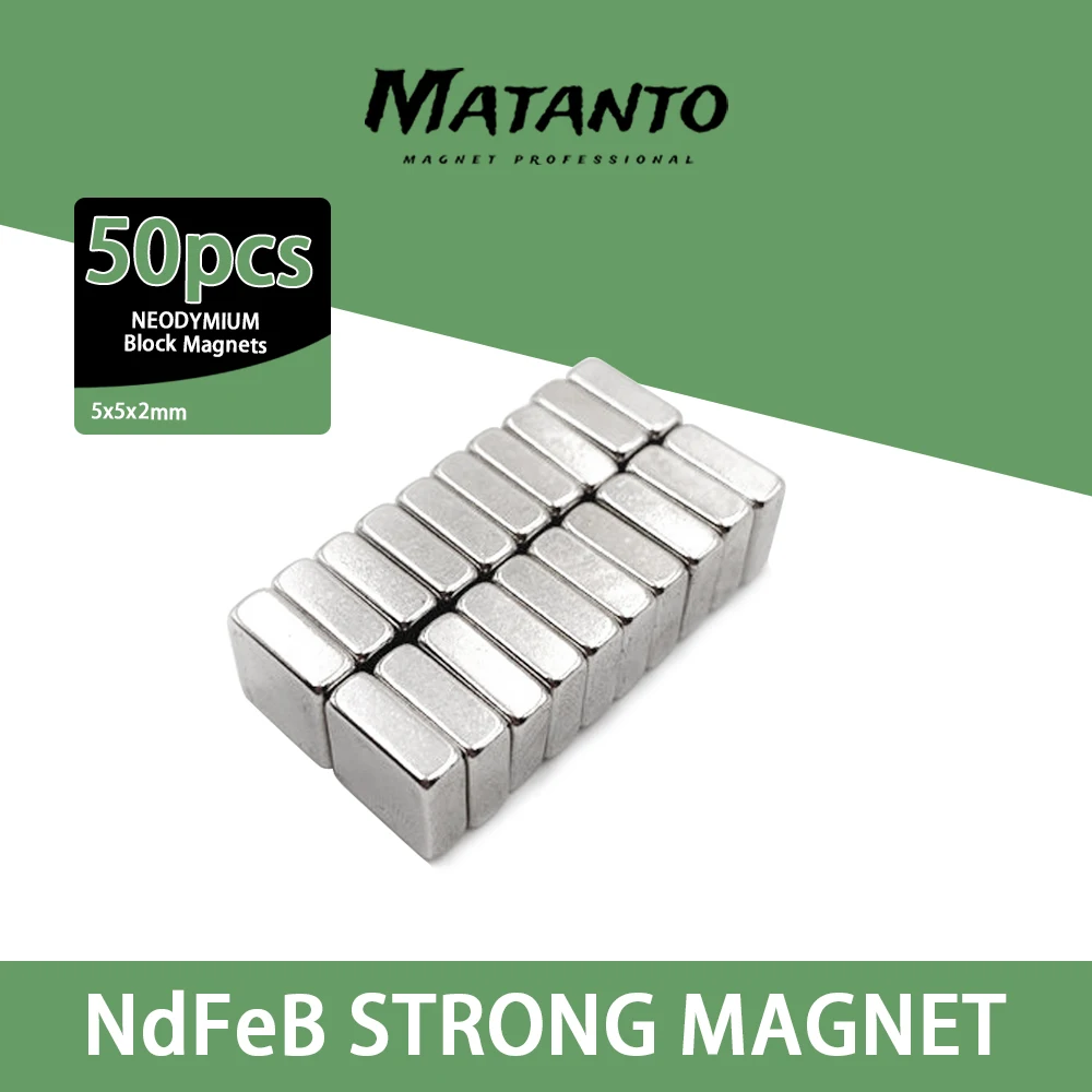 50/100/200PCS 5x5x2 Super Strong Square magnet N35 NdFeB Rare Earth Magnet 5*5*2 Neodymium Magnets sheet 5x5x2mm