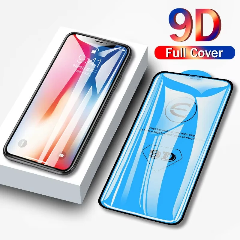 Закаленная пленка 9D для Samsung S24 Ultra S21 S22 S23 Plus FE A13 A55 A54 A53 A52 A51 A34 A33 A32 A14 Защитная
