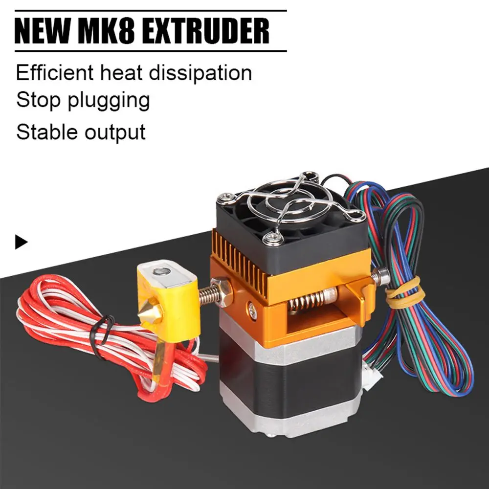 Фото Запасной Профессиональный Металлический Hotend Kit для Prusa i3, детали для 3D-принтера MK8, экструдер J-headFor Prusa i3 №2