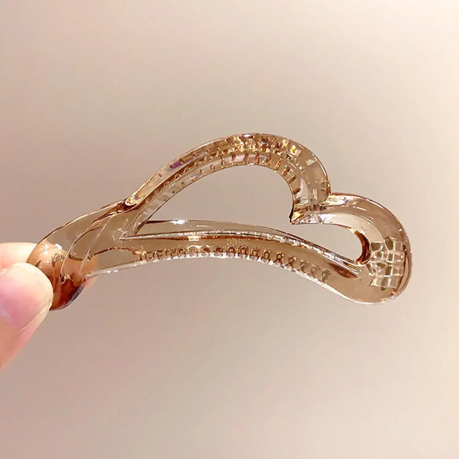 Прозрачные заколки для волос пластиковые зажимы-бананы женский инструмент