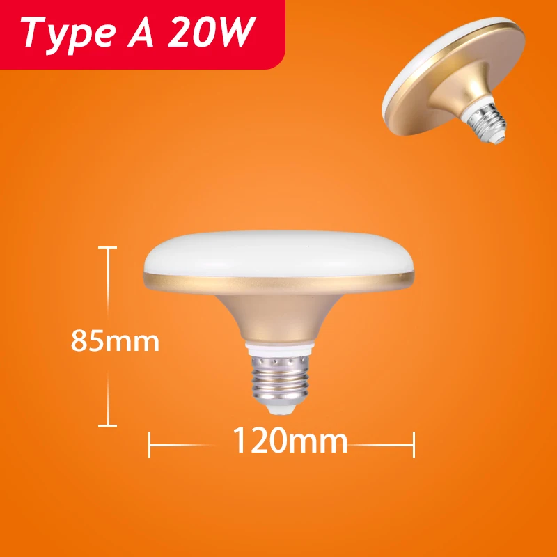 

E27 светодиодные лампы яркие светодиодные лампы НЛО супер яркий свет Bombillas лампы для дома 220 В гаражные лампы гостиная внутреннее освещение