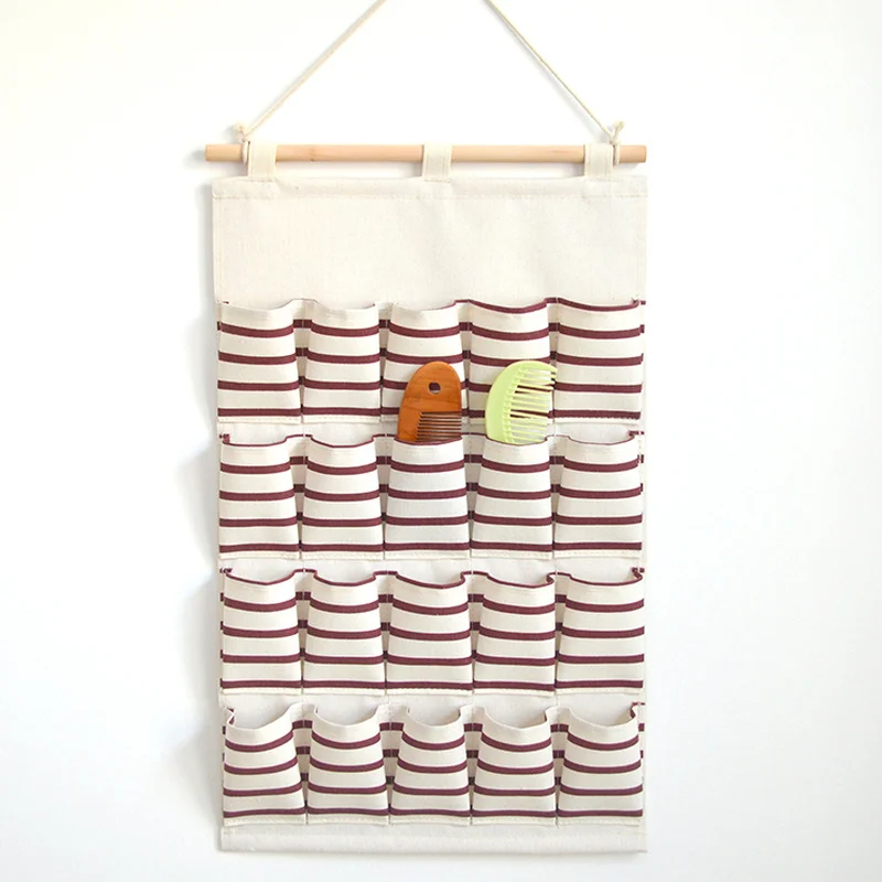 

Waterproof Canvas Kindergarten Comb Hanging Storage Bag Wall Comb Hanging Storage Bag