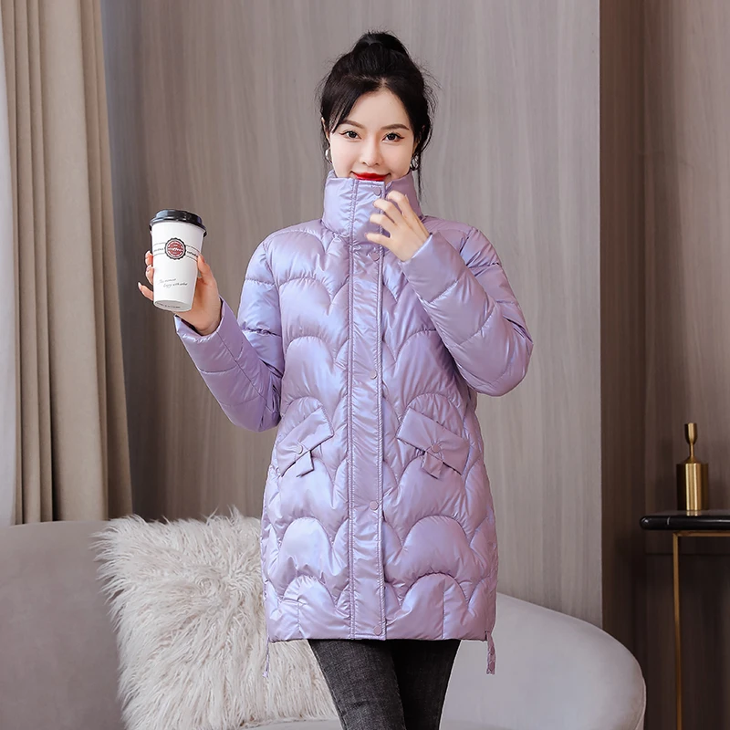 

Winter Jacket Women 2022 New Winter Coat Women Parkas Long Slim Thick Warm Coats Female Jackets Black Fashion OAIRED