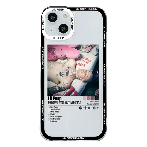 Чехол для телефона Lil Peep Hellboy Love для iPhone 11 12 13 14 15 Pro Max Mini 7 8 Plus XS XR SE2 X Shell Transparent Sotf Cover Fundas