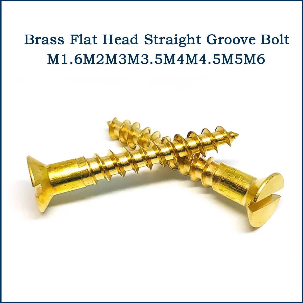 

Латунные саморезы с плоской головкой и шлицем/винты из чистой меди и золота M1.6-M6
