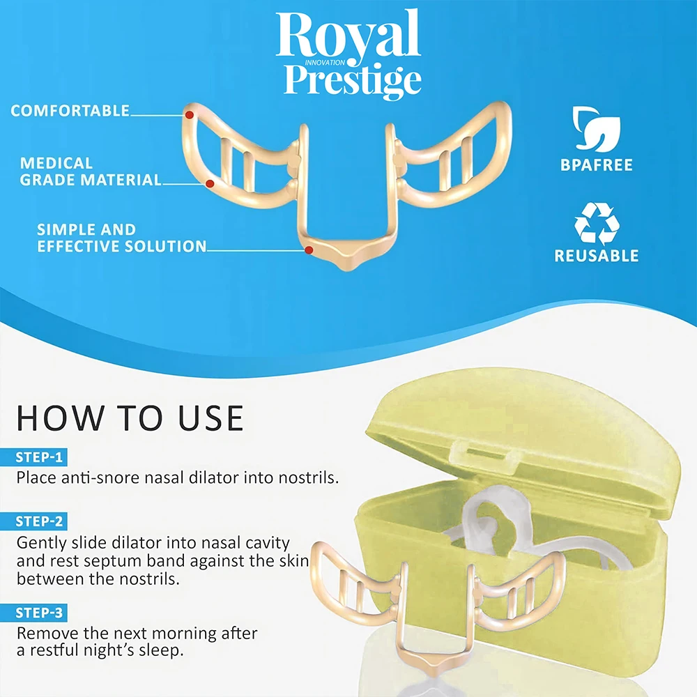 Стопор для храпа носовой расширитель снижения увеличивает воздушный поток