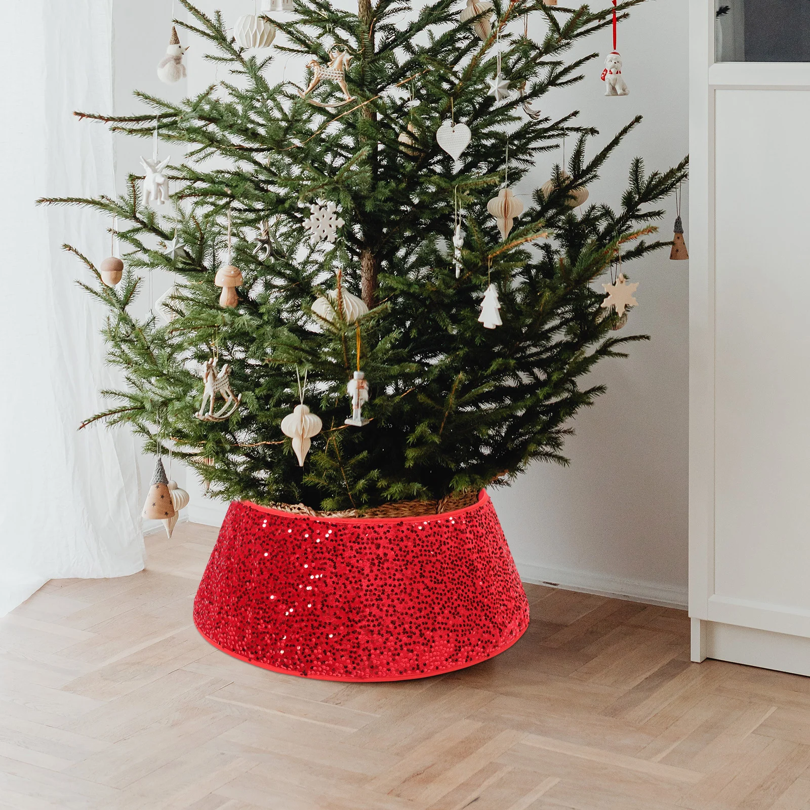 

Tree Collar Farmhouse Christmas Skirt Decoration Xmas Decorations Decorate Decorative Chic