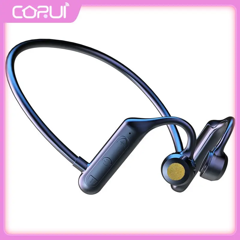 

Hands-free Wireless Headset Waterproof Bone Conduction Earphone Lightweight Ear Hook With Microphone Outdoor Sport Headest