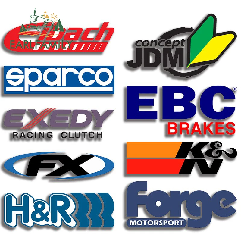EARLFAMILY 13 см для Eibach, Sparco, автомобильные наклейки-логотипы, водонепроницаемая, солнцезащитные наклейки, креативная защита двери автомобиля, граффити, Декор