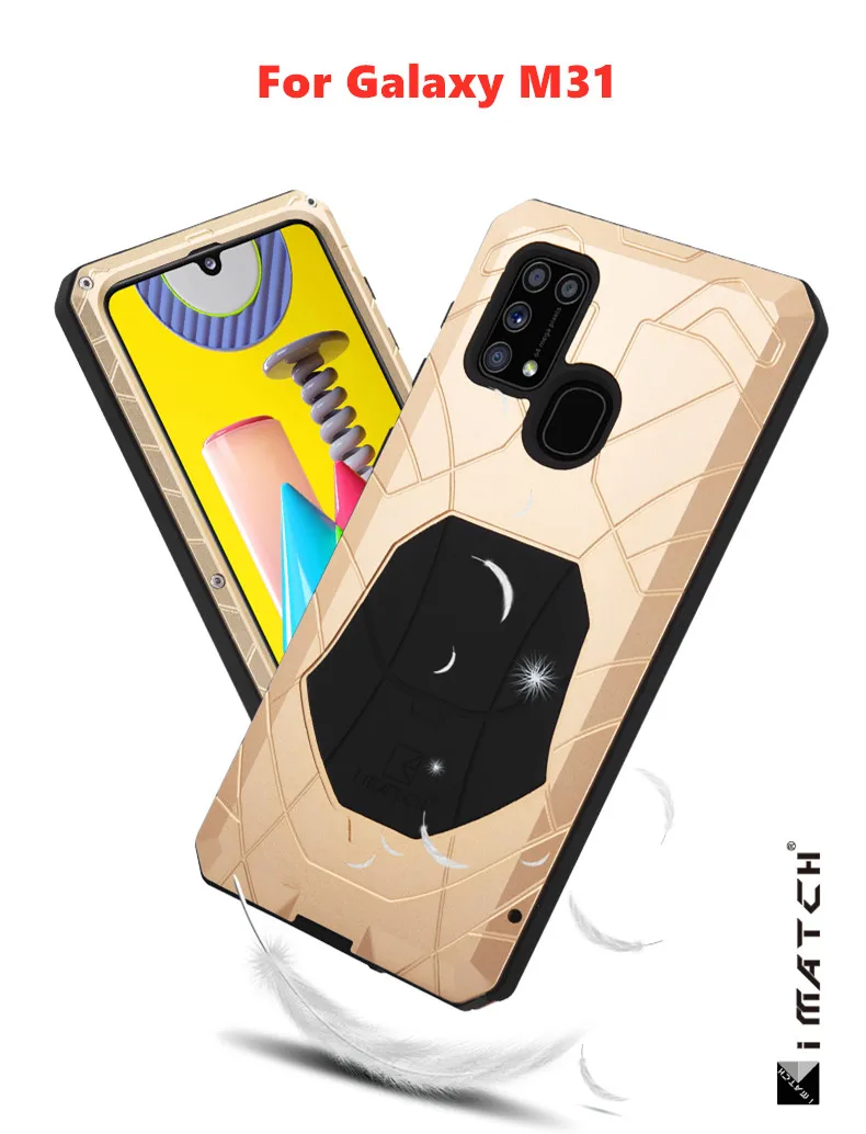 Luxury Full Protective Metal Case Shockproof For Samsung Galaxy Note 20 Ultra M51 M31 Hard Aluminum Armor Heavy Duty Cover