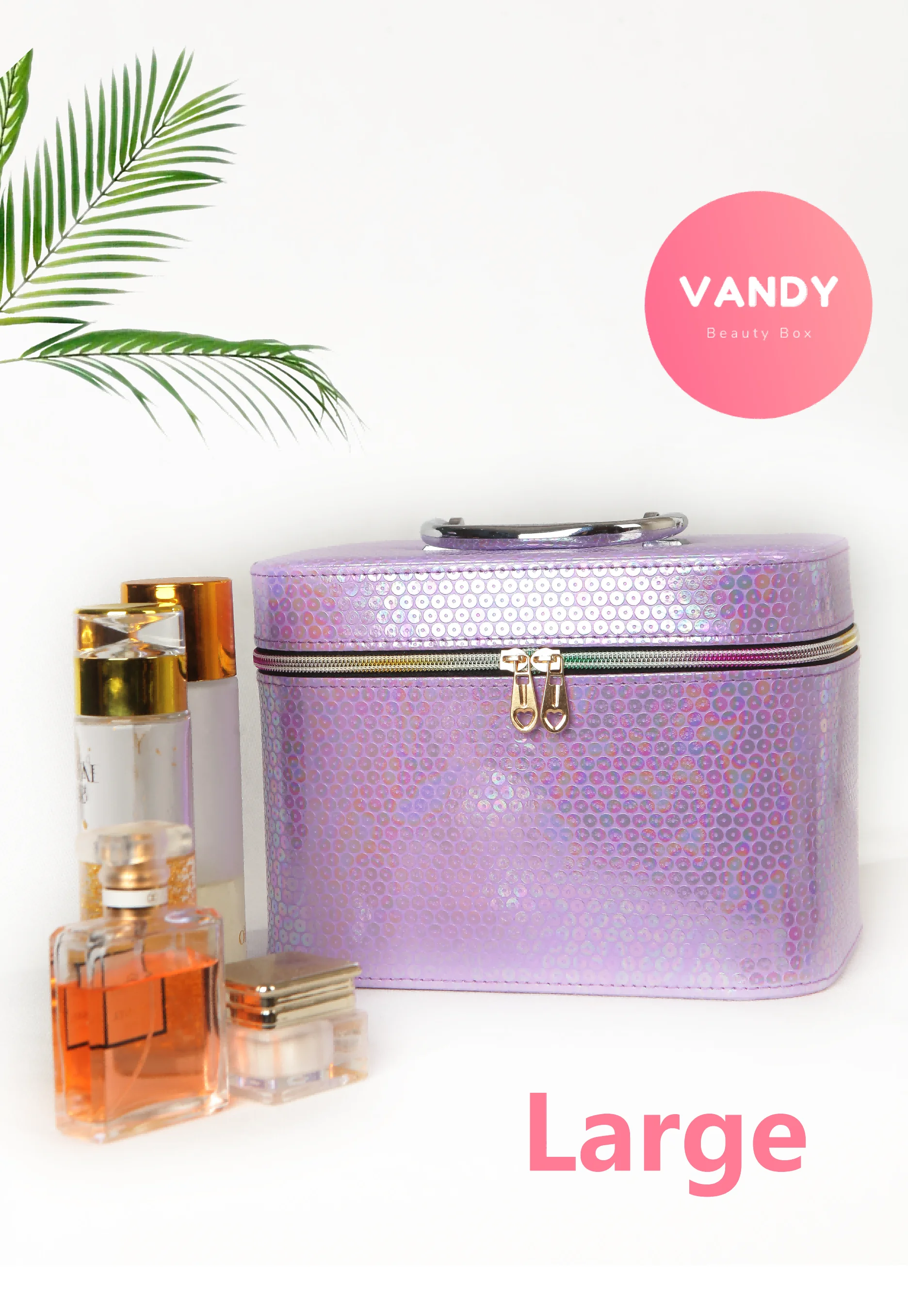 Новинка 2022 яркие фиолетовые сумки Vandy из искусственной кожи для косметики