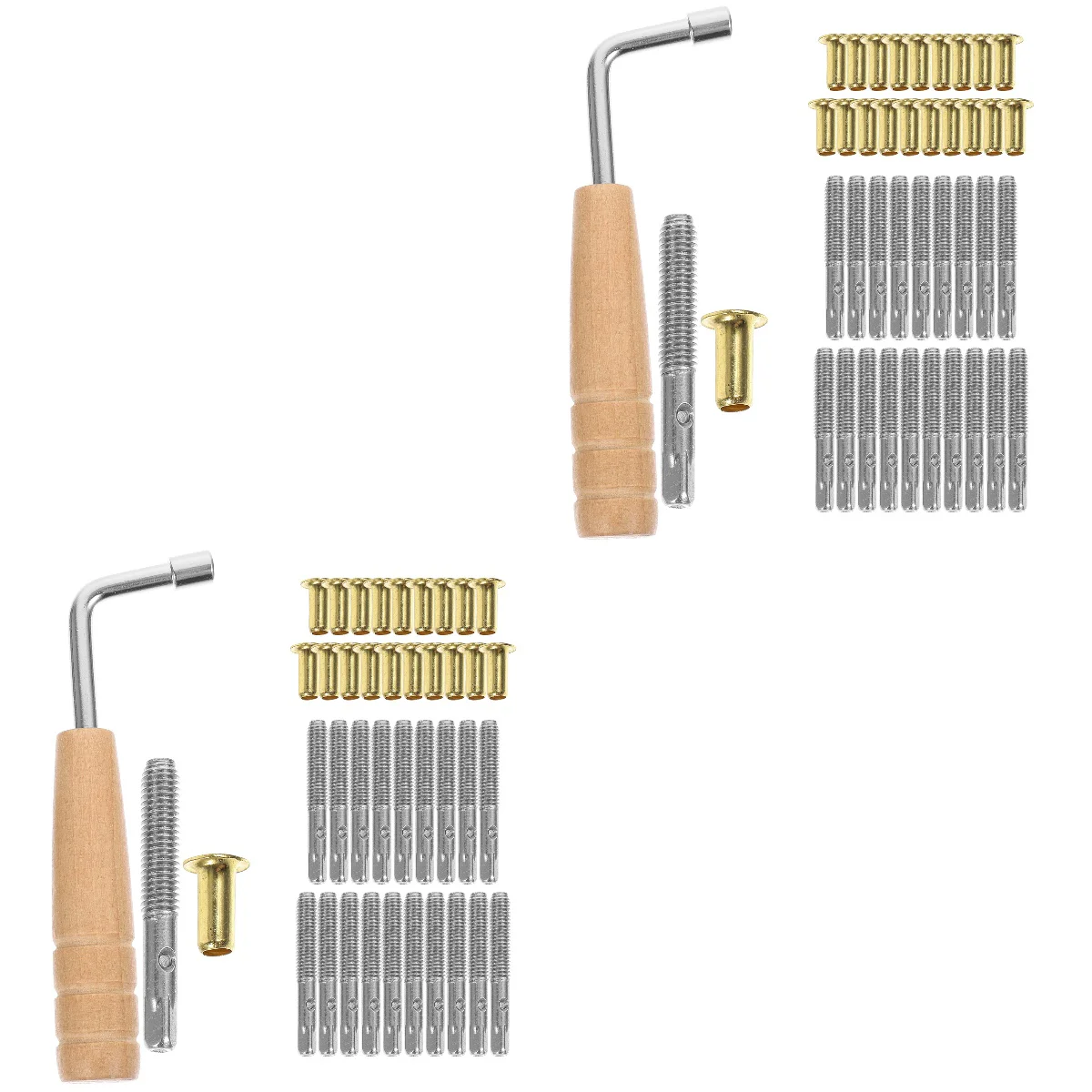 

2 Sets of Lyre Harp Pegs Lyre String Peg Accessories String Fixator Pegs with Tuning Wrench