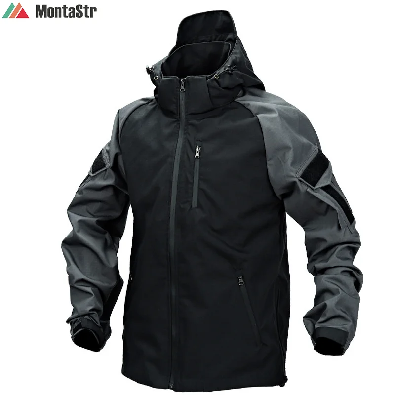 

Outdoor Assault Jacket Men Hardshell Jackets Combat Suit Autumn Hooded Coat Windproof Hunting Clothes Tactical Windbreaker 2022