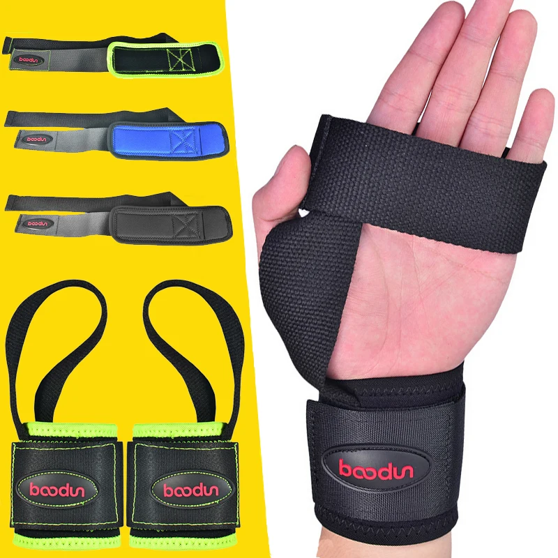 

1 Pair Weightlifting Gym Wrist Strap Anti-Slip Sport Safety Power Lifting Wrist Support Crossfit Hand Grips Fitness Bodybuilding