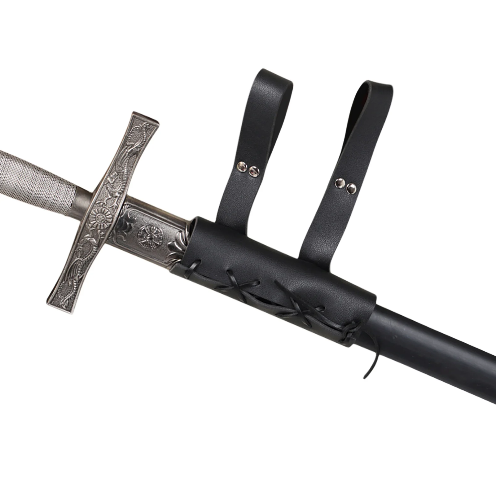 

Faux Leather Swords Frog Swords Cover Swords Holster Adjustable Rapier Frog Swords Holder Rapier Holster For LARP Renaissance