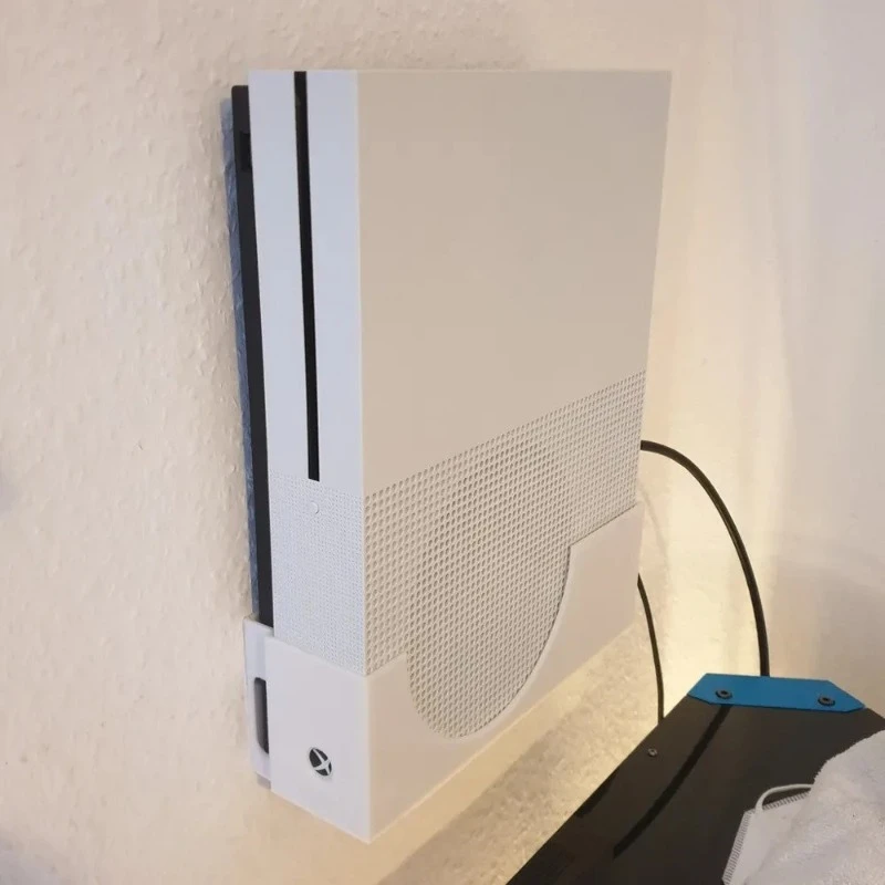 Фото 1 шт. пластиковый настенный кронштейн для Xbox One S, надежный держатель для консоли, простая установка №4