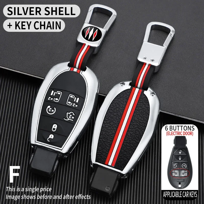 

Металлический чехол для автомобильного ключа, чехол для Chrysler 300C для Jeep Commende для Dodge Durango Ram Grand Voyager Caravan Cherokee Town