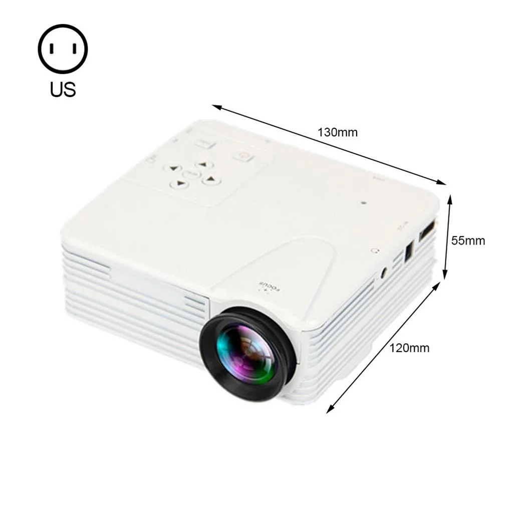 

Mini Projector Portable LED Projector Video 3D Full HD Beamer 1080P for Smart Mobile Home Cinema Theater Free shipping Best