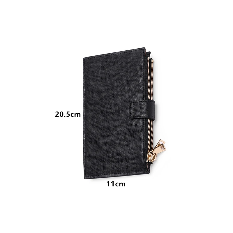 Multifunctional Anti-magnetic Card Holder PU Leather Unisex Two-fold Ultra-thin Credit Card Clip Large-capacity Mobile Phone Bag