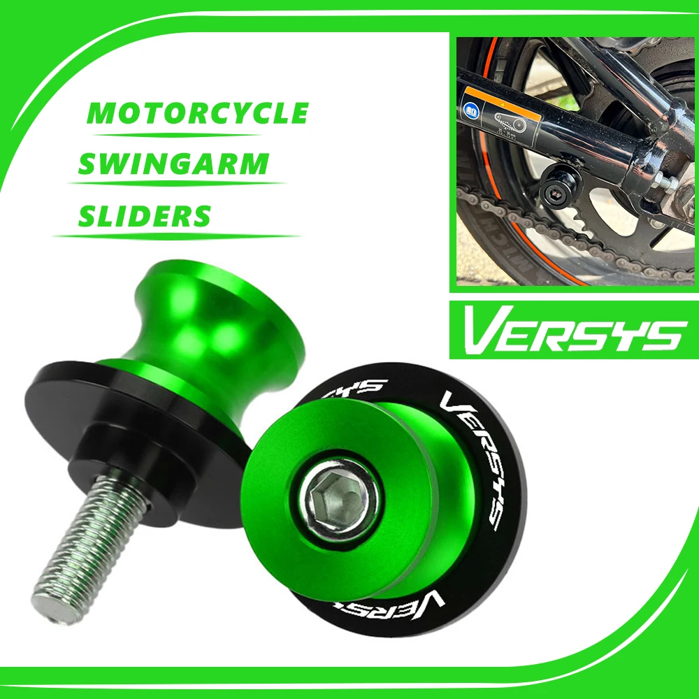 

8MM Swingarm Spools Sliders Stand Screws For Kawasaki Versys 650 1000 Versys650 Versys1000 2015-2022 2023 Motorcycle Accessories