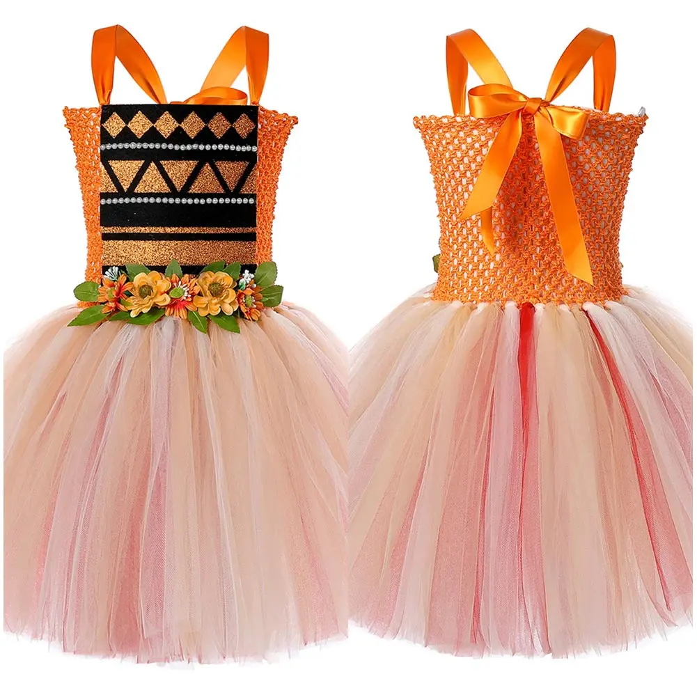 Детский карнавальный костюм Моаны ожерелье детское платье-пачка для выступлений