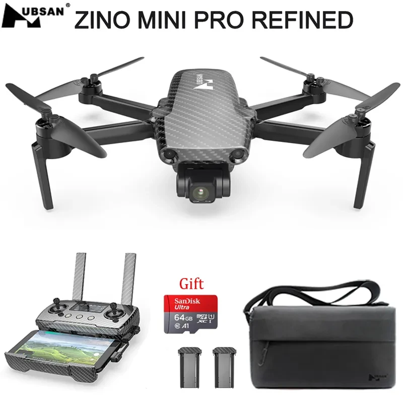 Hubsan ZINO Mini PRO изысканный 249g GPS 5G WiFi 10KM FPV с камерой 4K 30fps 3-осевой карданный 3D датчик препятствий 40 минут