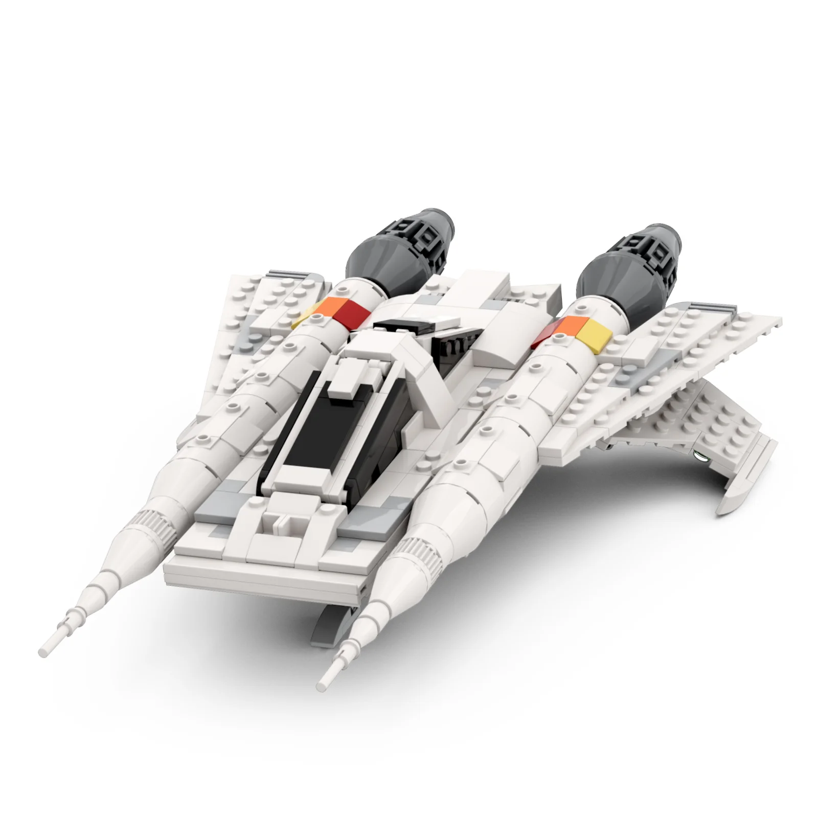 

MOC BUCK ROGERS Space Ship Light Cruiser TIE Interceptor Y Wing Warrior Rebellion Space Wars Building Block Assemble Brick Parts