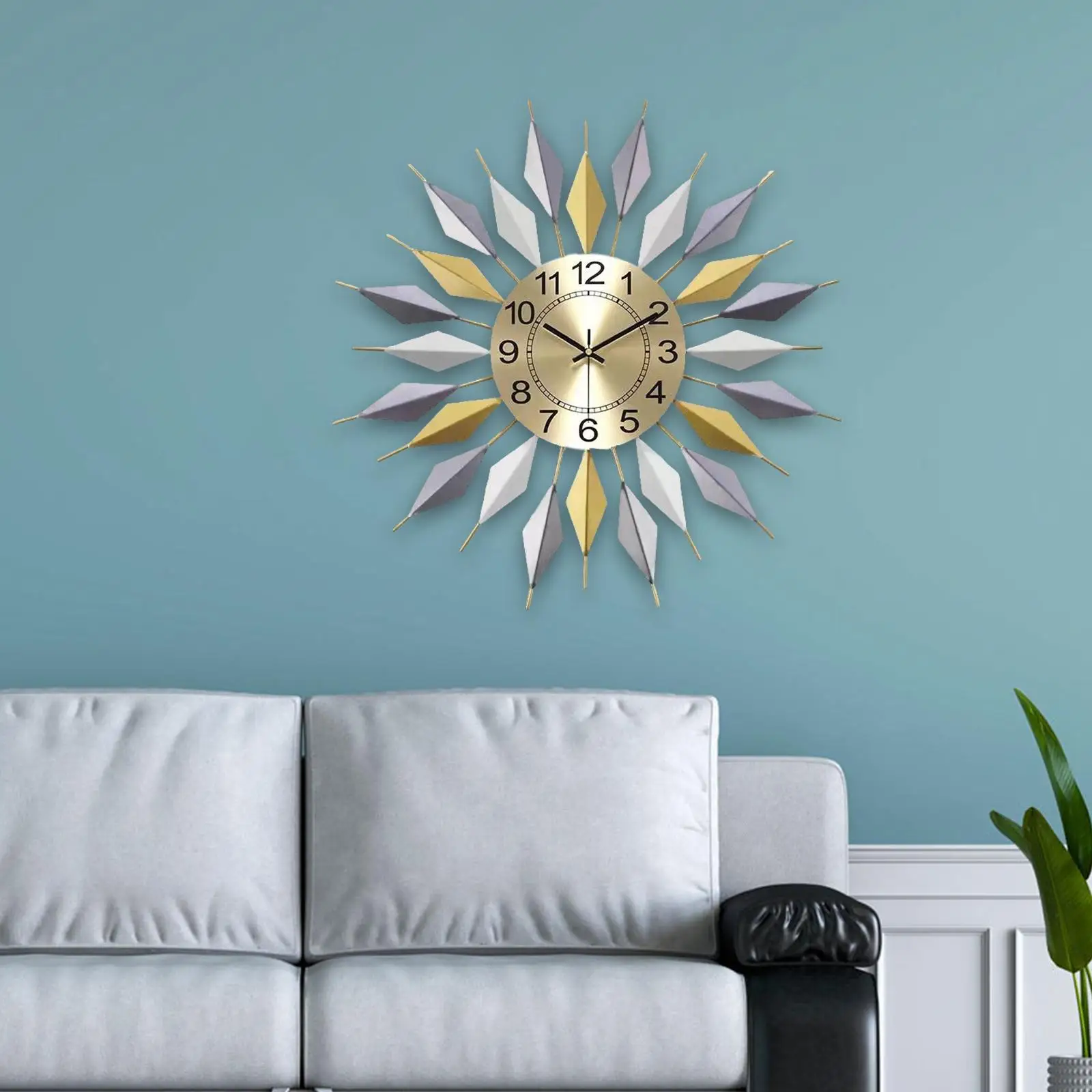 

Nordic Style Large Wall Clock Hanging Clocks for Living Room Restaurant