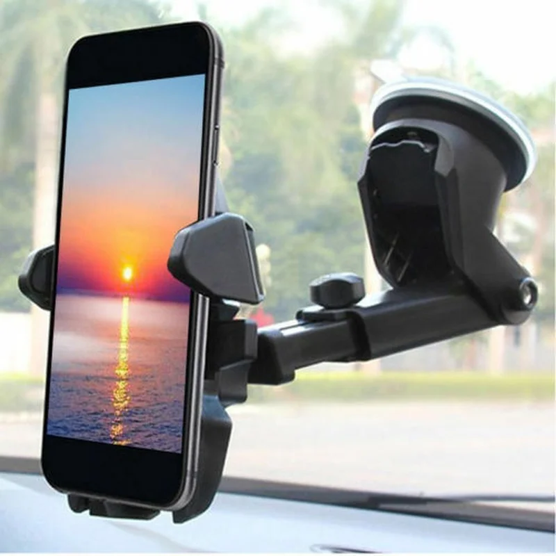 360° Universal Suction Cup Car Phone Holder Dashboard Windshield Mobile Phone Mount Stand GPS Bracket for IPhone Xiaomi Huawei
