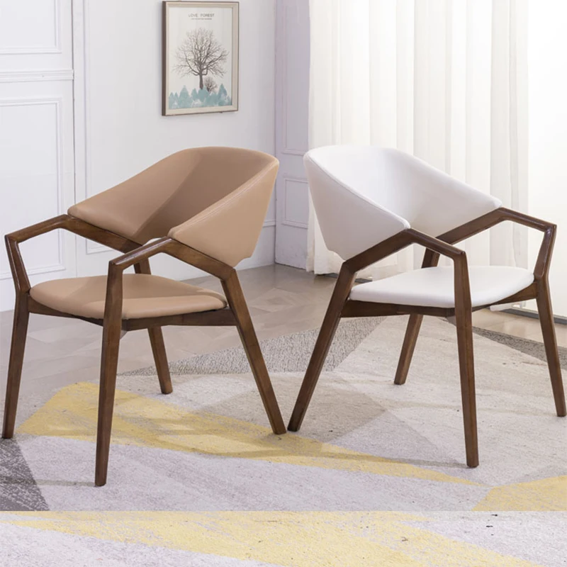 

Minimalist Dining Chairs Wood Comfortable Balcony Modern Chair Designer Bedroom Waitingsilla Comedor Home Furniture GPF40XP