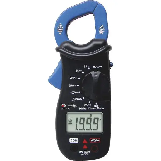 

ET-3100 Digital Amperimeter Ppliers Blue/Black MINIPA