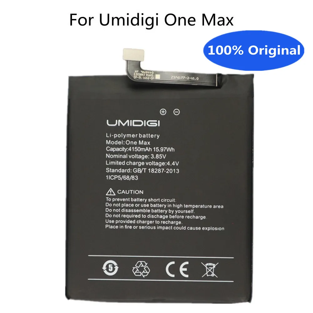 

New High Quality UMI Mobile Phone Battery For Umidigi One Max 4150mAh Long standby time Replacement Batteries Batteria In Stock
