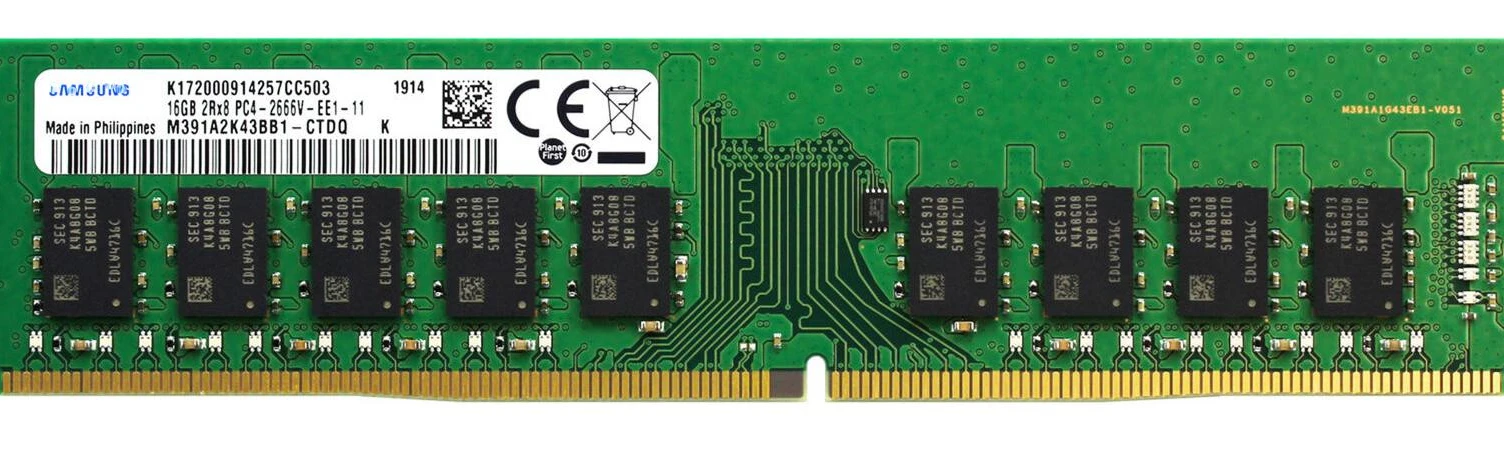 

RAM 16G 2RX8 PC4-2666V Pure ECC UDIMM DDR4 Server Memory
