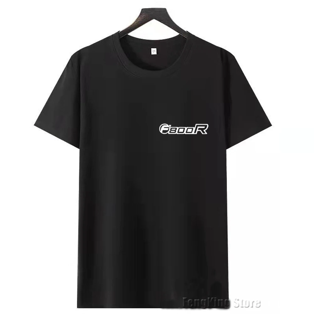 

For BMW F800R F800r New Combed Cotton Short Sleeve T-shirt Men's Round Neck Printed Logo T-shirt