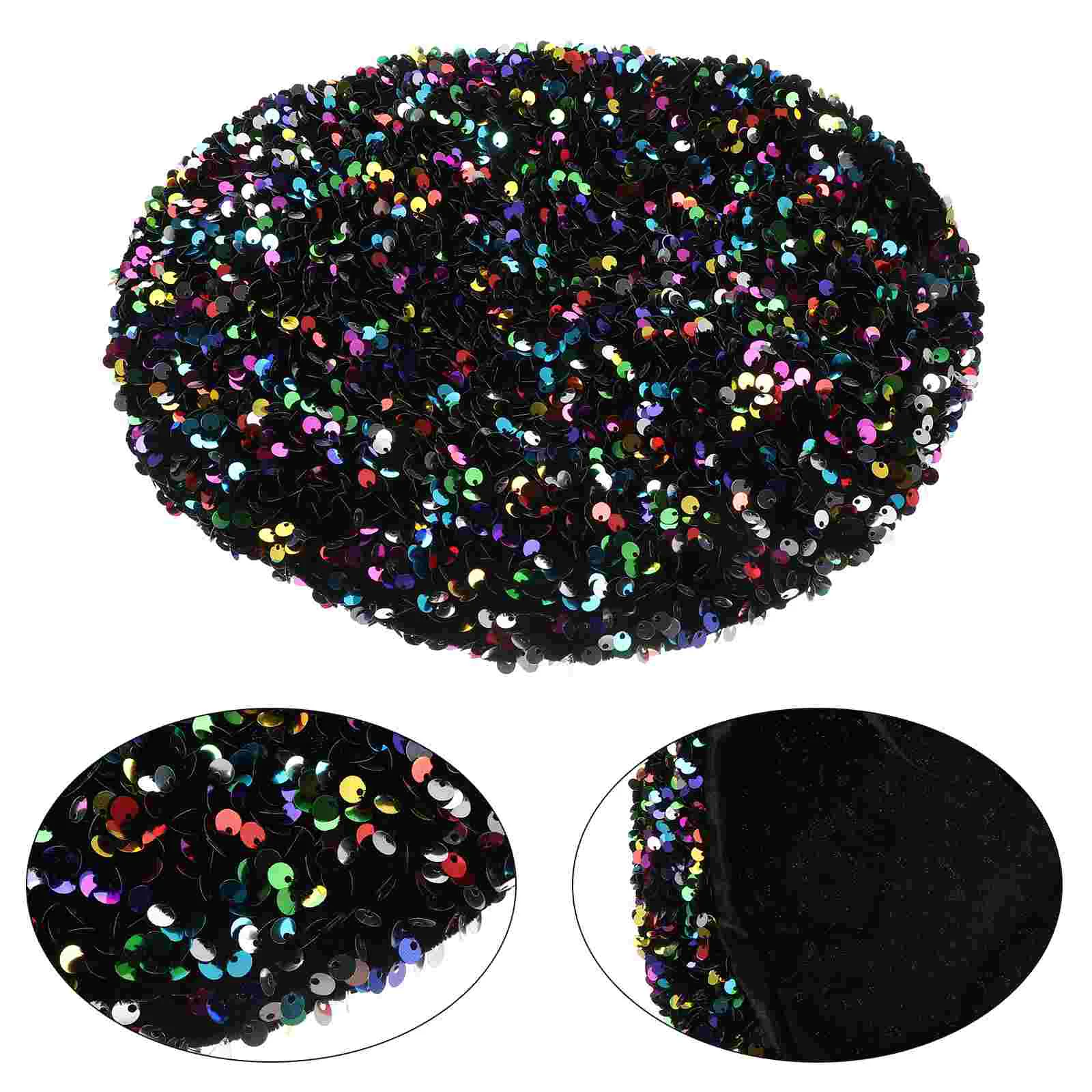 

Beret Hat French Beanie Cap Women Sequin Winter Glitter Fashion Hats Ladies Sparkle Shiny Sparkly Accessories Bling Sequined