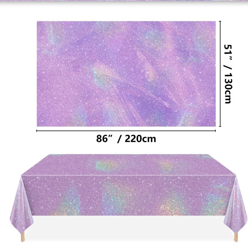 

Радужная одноразовая скатерть из полиэстера