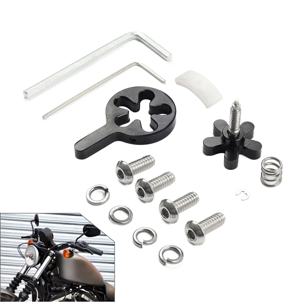 

Набор винтов регулятора управления дроссельной заслонкой для мотоцикла, черный алюминий 56394-74 3208 для моделей Harley Touring Sportster Softail 1974-2017